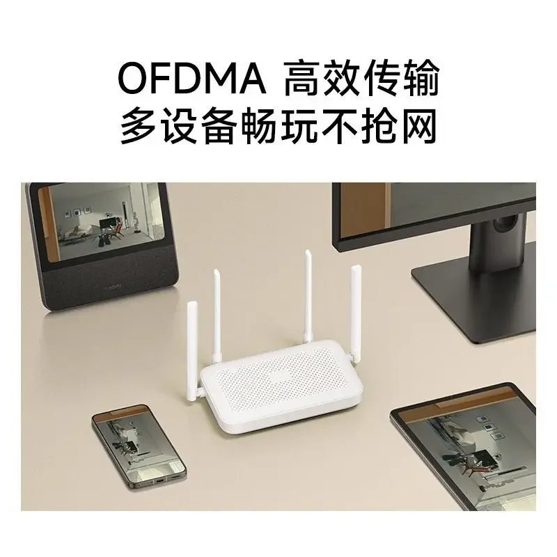 Xiaomi Router AX1500 2.4/5GHz WiFi 6 1500Mbps Mesh System  Work with Xiaomi Mijia Mi Home App Network Cable Wifi Extender