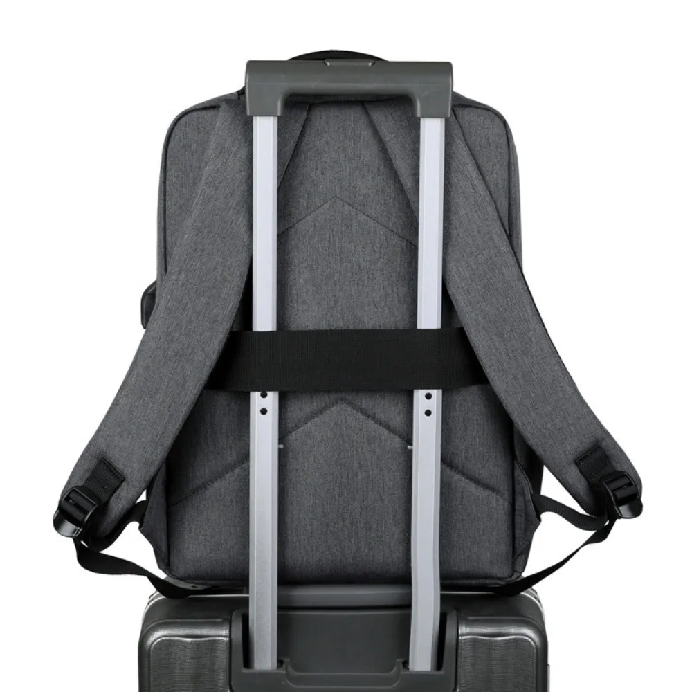 Męski plecak o dużej pojemności, wodoodporny, z portem ładowania USB, plecak podróżny, streetwearowy, rekreacyjny, torba na laptopa, na zewnątrz.