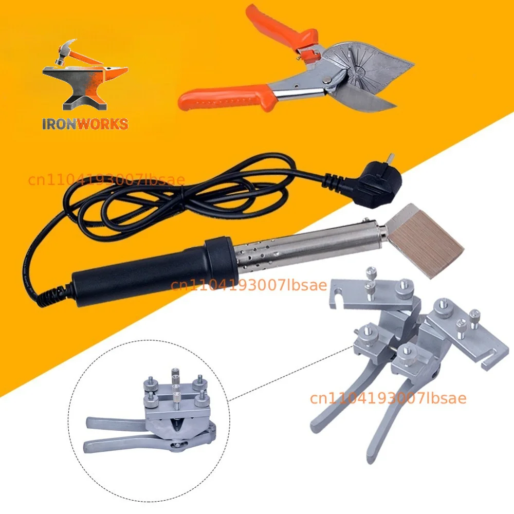 Tools for PU round belt welding machine welding clamp +scissor+solderong iron with coating butt welding