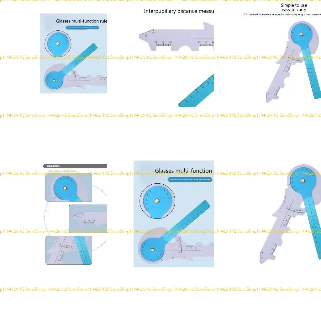 Q2Q4 Messen optisch Vernier PD Lineal Pupill Distanzmesser Augen -Ophthalmic -Werkzeug