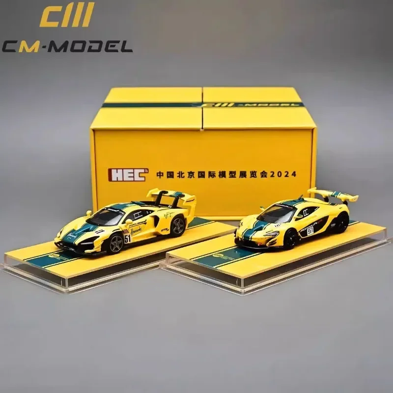 Voiture jumelle GT en alliage moulé sous pression, modèle en métal, édition limitée, CM 1/64, McLaren, Scannelle erian, GTR, exposition de Pékin, HEC, cadeau de moteur