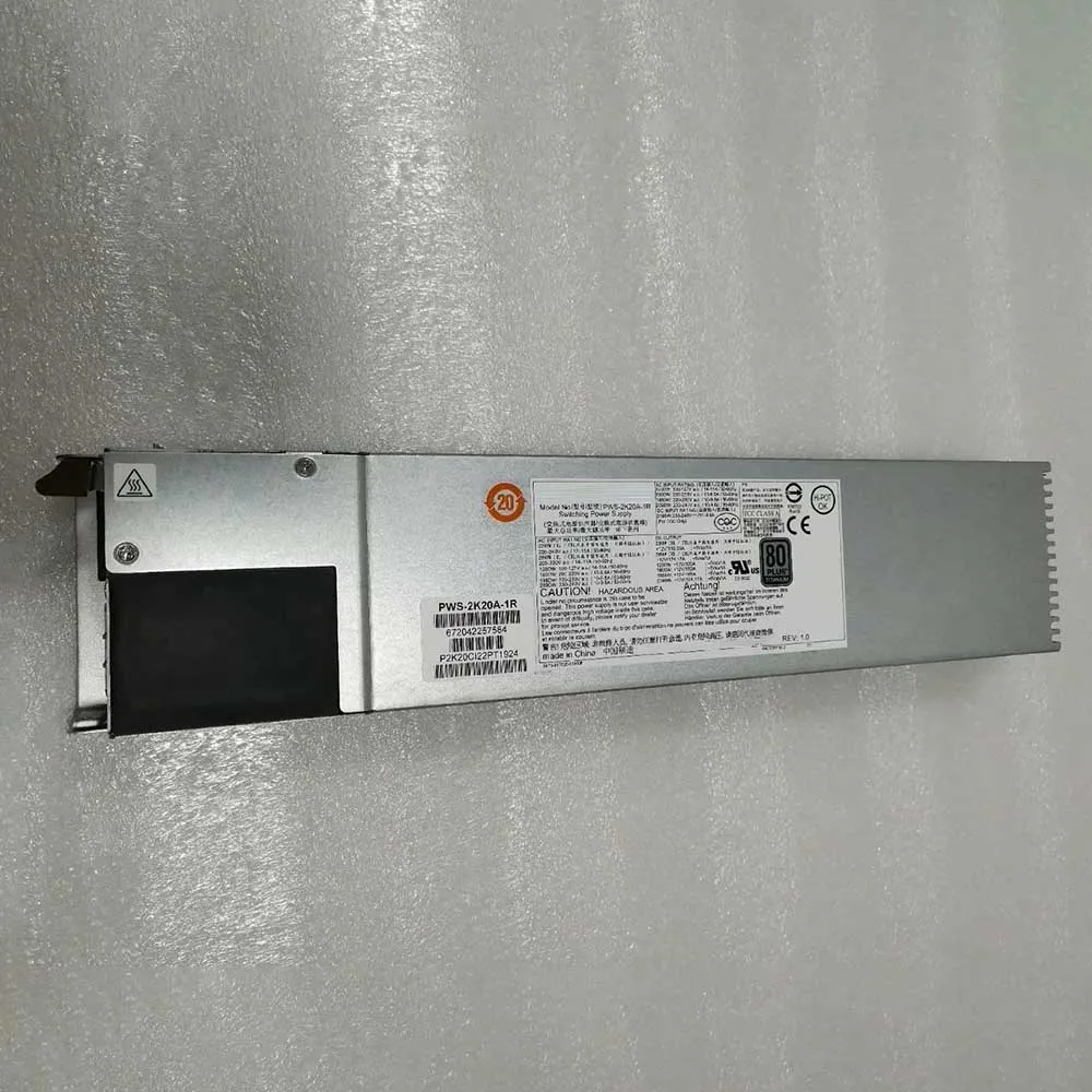 Module d'alimentation redondant de puissance de serveur 2000 W PWS-2K20A-1R