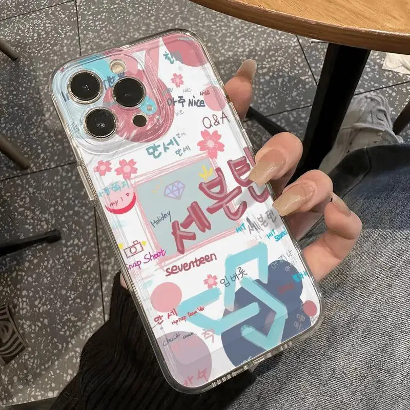 

Personalized colorful Korean graffiti Phone Case For iPhone 16 ProMax 15 14 13 12 11 Pro XR XS Max 78 Plus Niche Y2K Phone Cases
