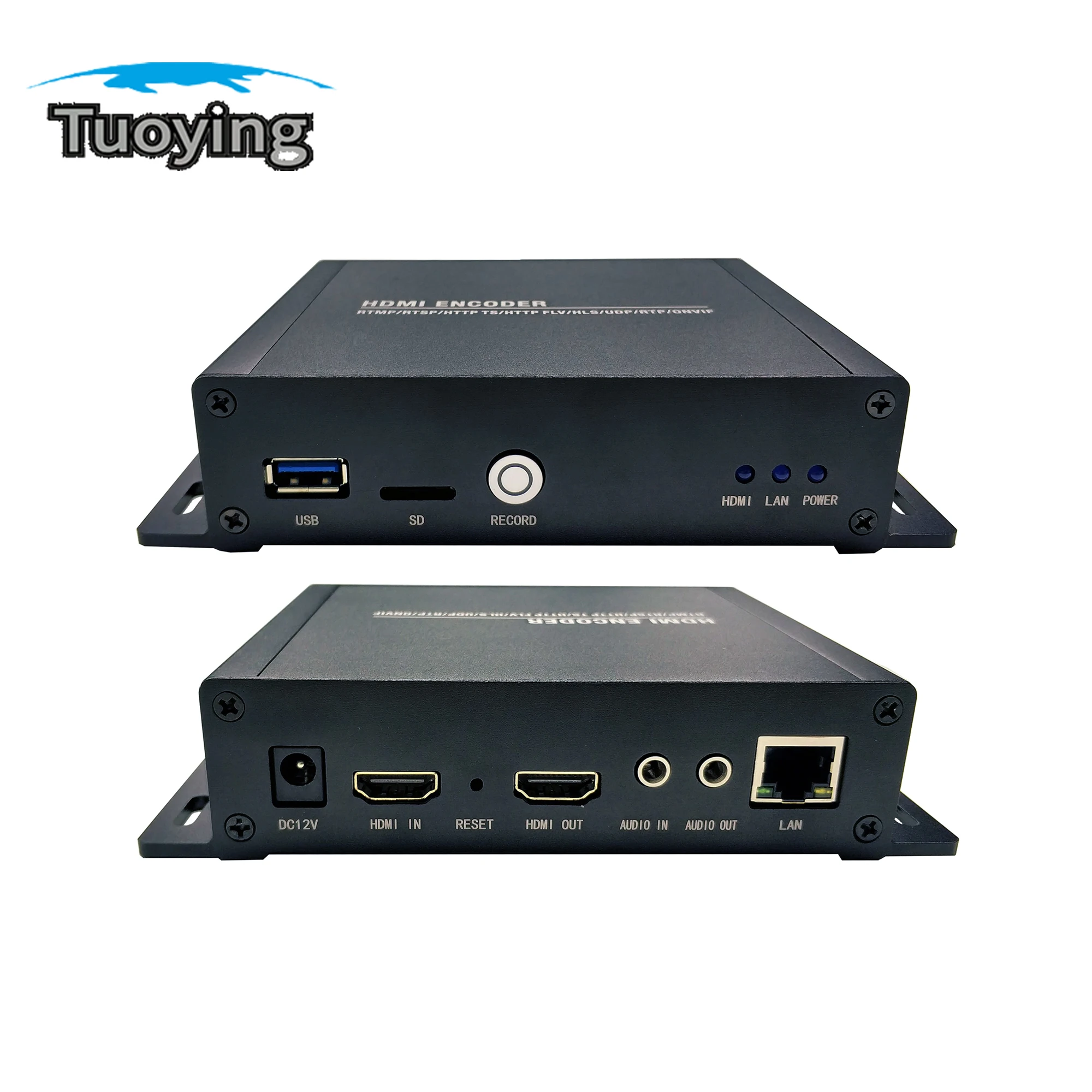 

Ultra HD 4K HDM Ito IP Encoder 4096x2160@60P H265/H264 HEVC VIDEO Encoder SD Card Recording Streaming Media Live Push Streaming