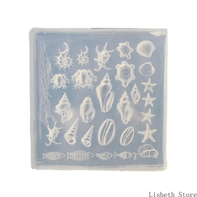 Professional Sea Theme Art Molds Small Accessories Mold Decorative Mold for Salon Manicure Decorations
