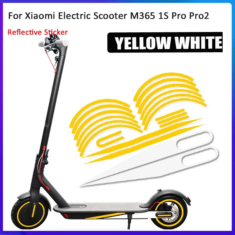 

1 Set Electric Scooter Reflective Sticker For Xiaomi M365 Pro 1S Pro2 Decoration Warning Strip Fluorescent Body PVC Decals