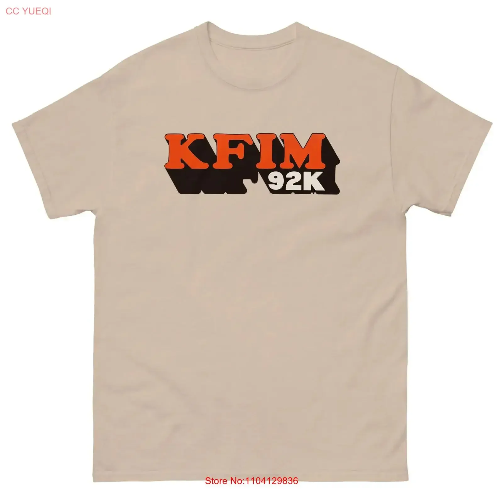 Camiseta clásica vintage lavada 92 3 FM KFIM 92K El Paso Texas Radio 1978 1986 para uso diario, transpirable, informal, para hombre