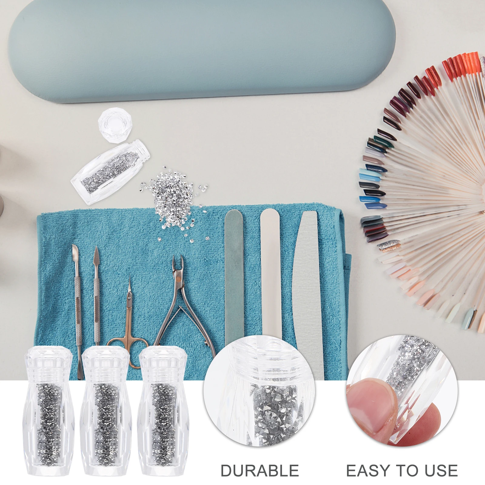 Perle brillante pour Nail Art, décalcomanies à faire soi-même, accessoire de manucure en diamant, Style personnalisé, manucure à domicile sans Salon