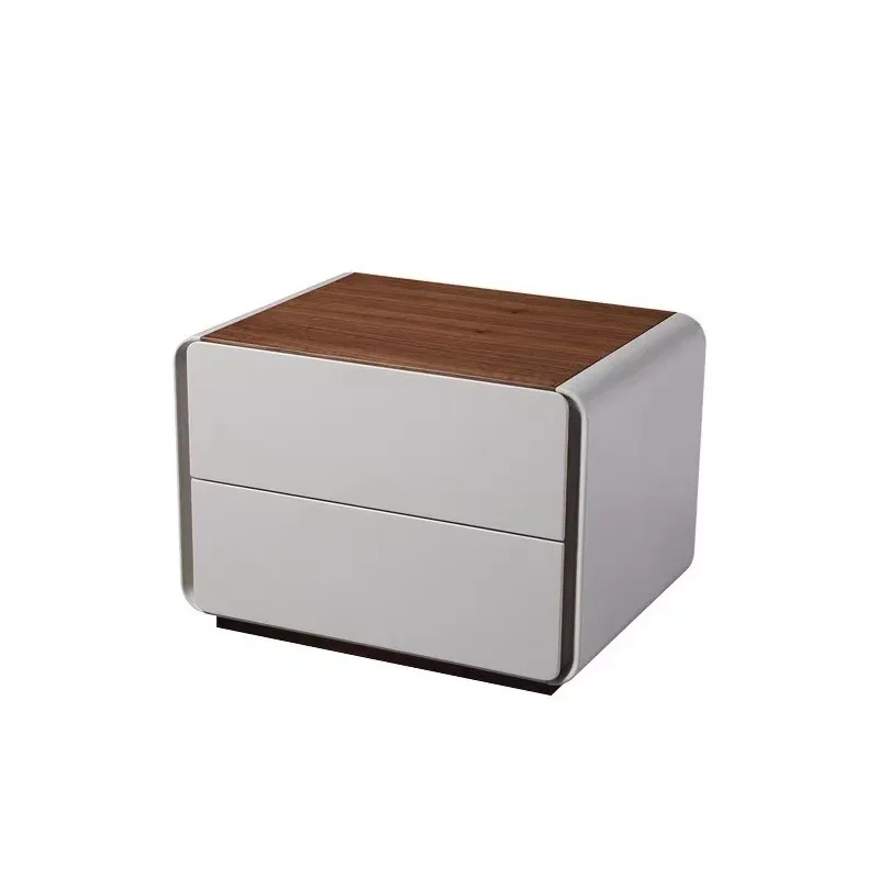 

Bedroom bedside table, smoked wood storage cabinet, living room sofa edge