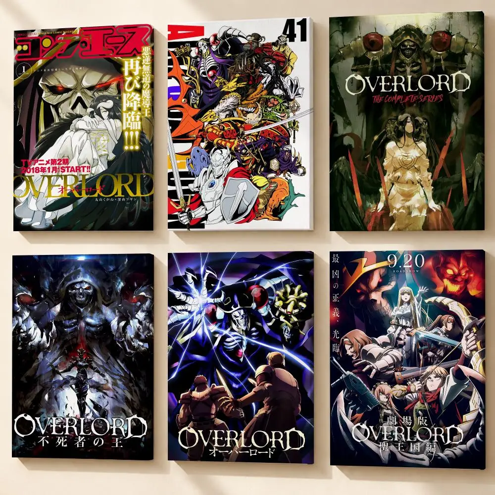 Anime O-Overlord Framed Wall Painting Wooden Canvas Poster Stretcher Frame Inner Frame Kit for Wall Art Painting