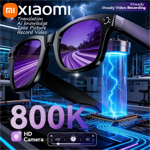 Xiaomi 8K HD AI gafas inteligentes fotocromáticas multifunción Bluetooth llamadas asistente de voz reproductor de música traducir gafas de cámara