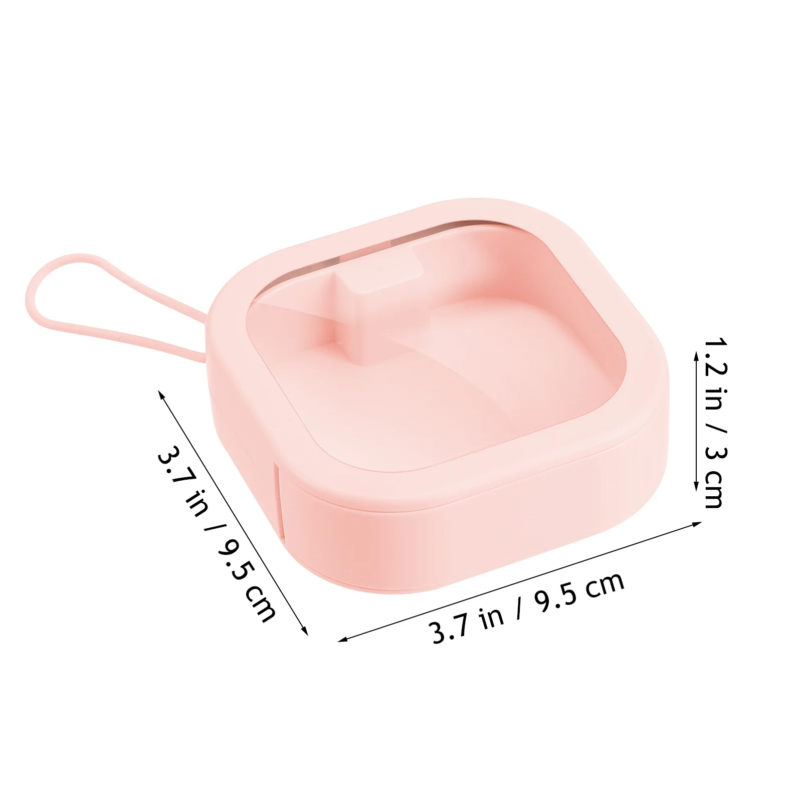 

2Pcs Hair Band Storage Box ABS Tpe Material Compact Jewelry Organizer for Desktop Cabinets Wall Hanging Sundry Storage