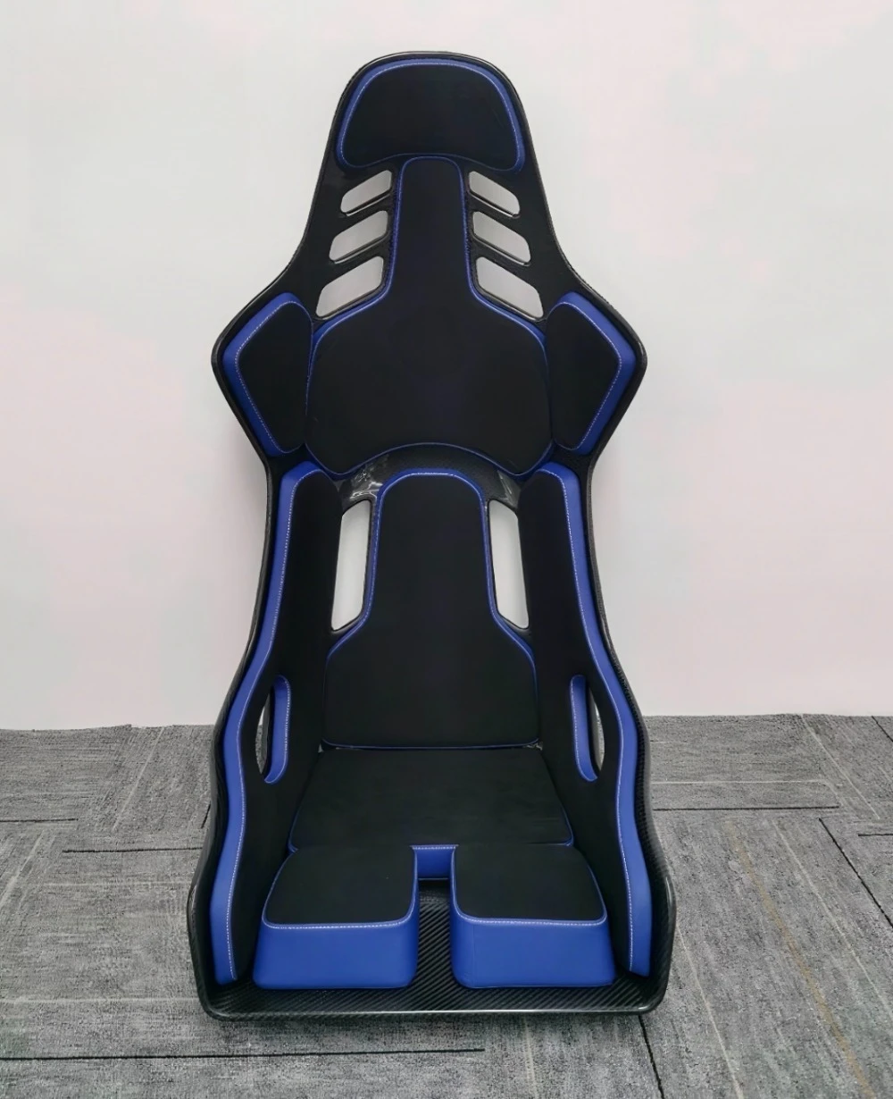 High End Customizable Leather Dry Carbon Fiber Black Grey Car Seats For Po-rsche 911 (991.1 991.2)