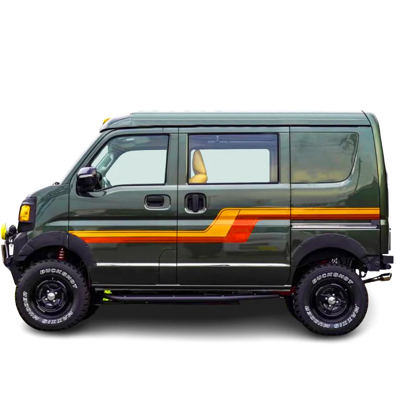 

Custom Car Sticker Side Waist line Precut Modified Stripe Decal Vinyl Graphics Overlay Wrapping Kit for Suzuki Every LANDY