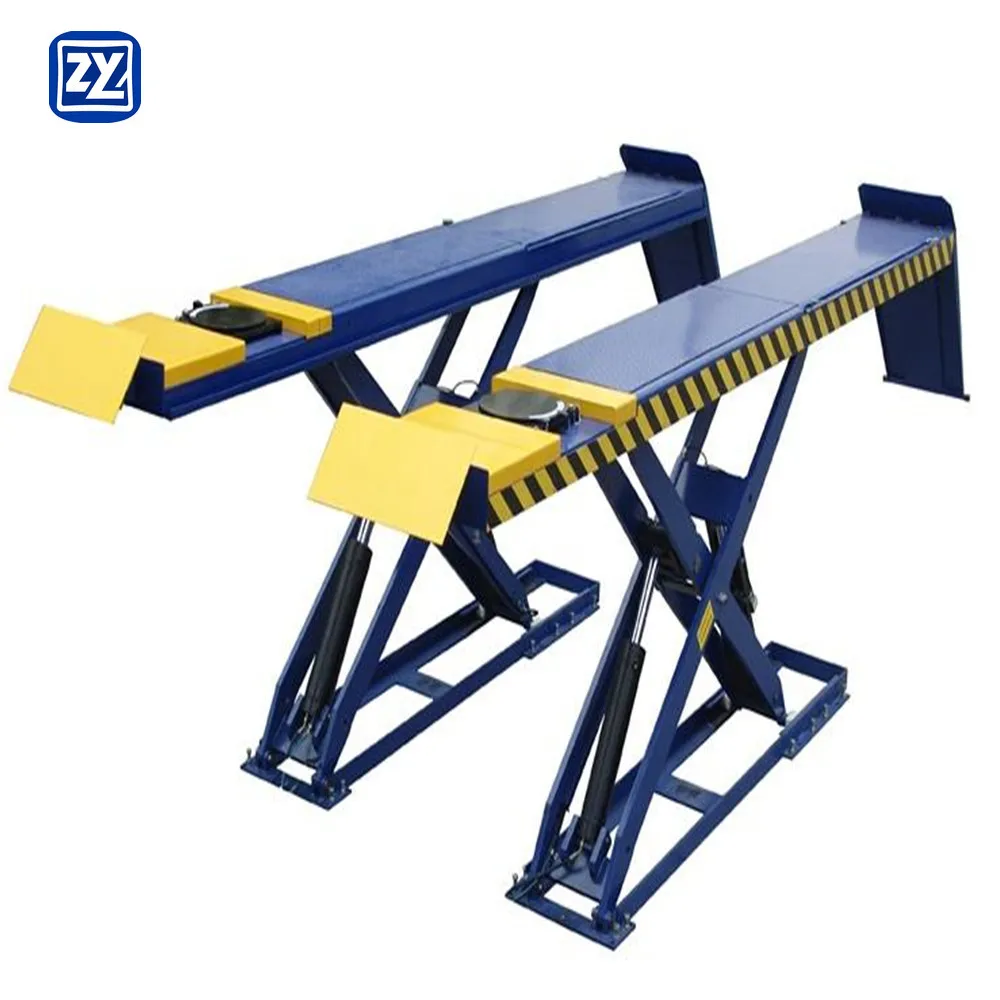 Hydraulic Scissor 4 Wheel Alignment Moveable Car Lift Lifting Capacity