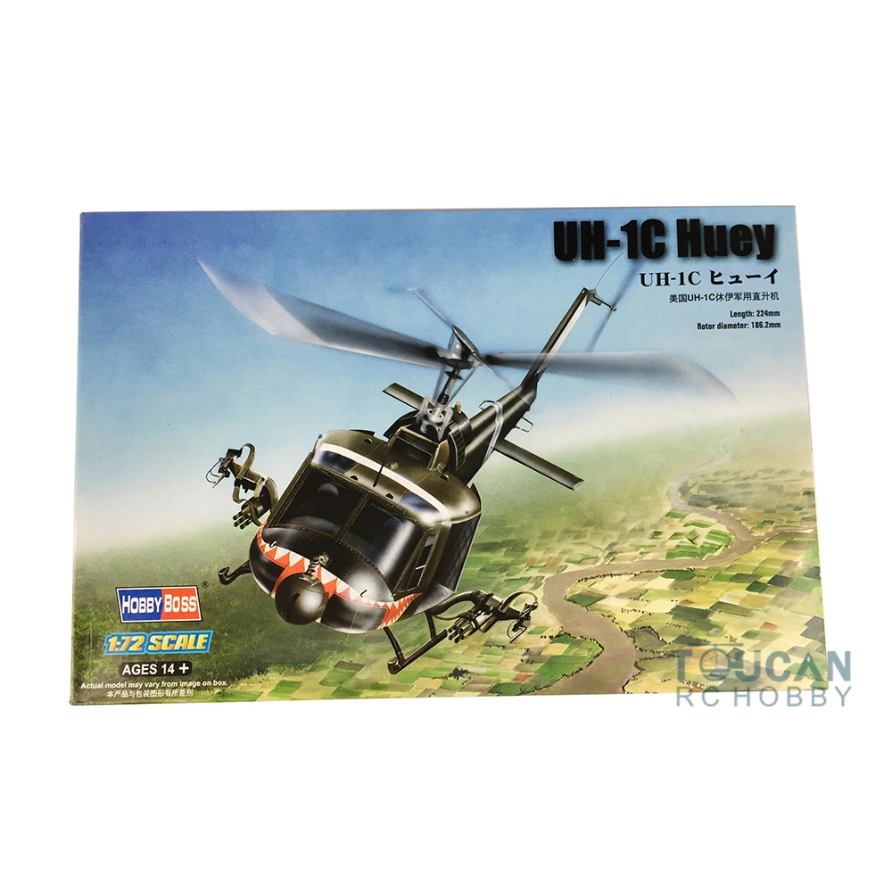 

Hobby Boss 87229 1/72 Scale US Army UH-1C Iroquois Huey Helicopter Plane Model TH06271-SMT2