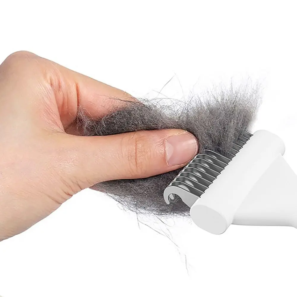 ABS/304 Stainless Steel Dog Brush Ergonomic Handle Versatile Grooming Tool Cat Deshedding Brush Compact Size Pet Comb Tool