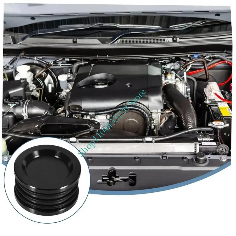 0XXD Replacement Aluminum Shaft Seal Cap Billet Camshaft Seal Cover Cap Plug Auto Accessories Easy Installation