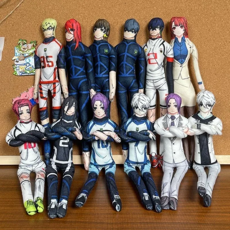 Blue Lock Bachira Meguru Isagi Yoichi Bendable Wire Rensuke Kunigami Plush Abstract Mice Doll Poseable Figure Funny Anime Gift