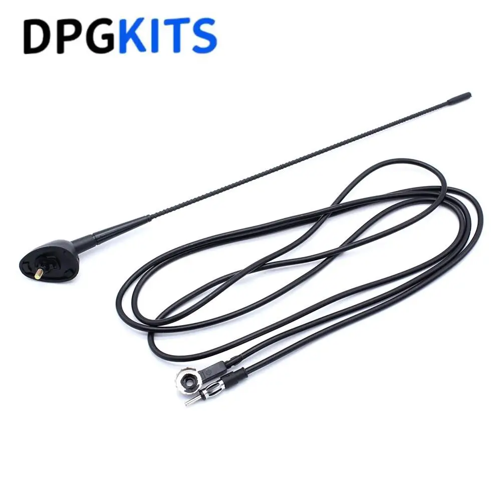 Kit de antena aérea para teto de carro, 1 peça, com cabo adaptador, para fiat punto marea ulysse multipla ducato doblo, mastro flexível