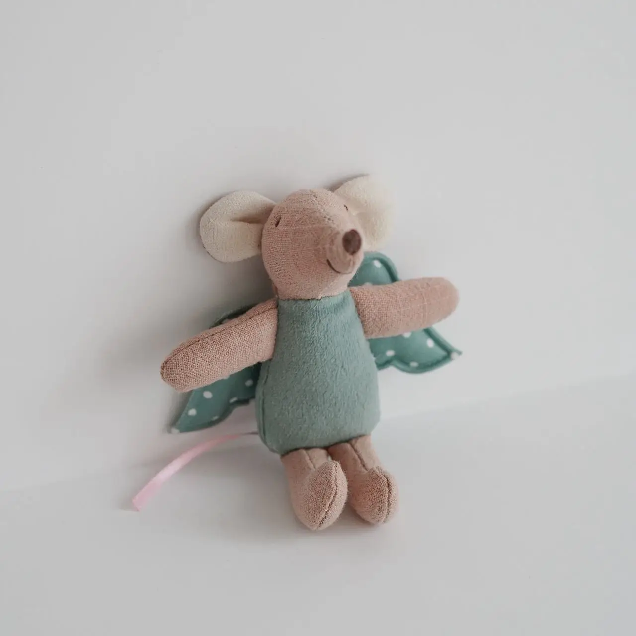 Nordischer Stoff-Mauspuppen-Stil, kleines Plüschtier, Daumenpuppe, niedliche Engelsflügel-Mauspuppe, Stoffpuppe, kleine Dekoration – Detail 9
