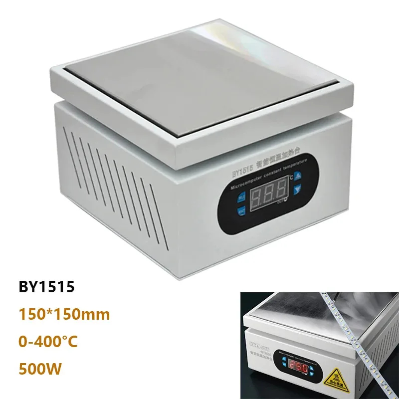 150*150mm Heating Station Electronic Hot Plate Table Preheating Platform 0~400℃ For BGA PCB SMD Phone LCD Touch Screen Repair