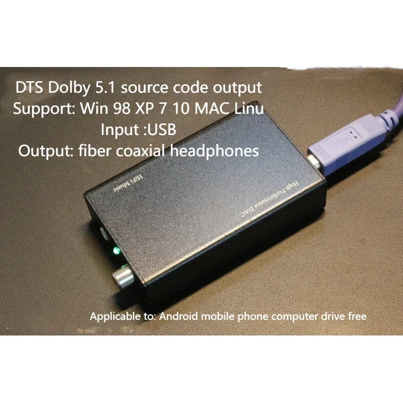 

High-end ESS9023 24BIT-96K USB Dimma Board HiFi Computer Sound Card Digital