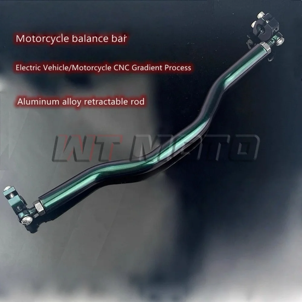 Aluminum Gradient Mirror Rod Extension Bracket Horizontal Cross Bar Fit VOGE DS625X Motorcycle Mod Accessories