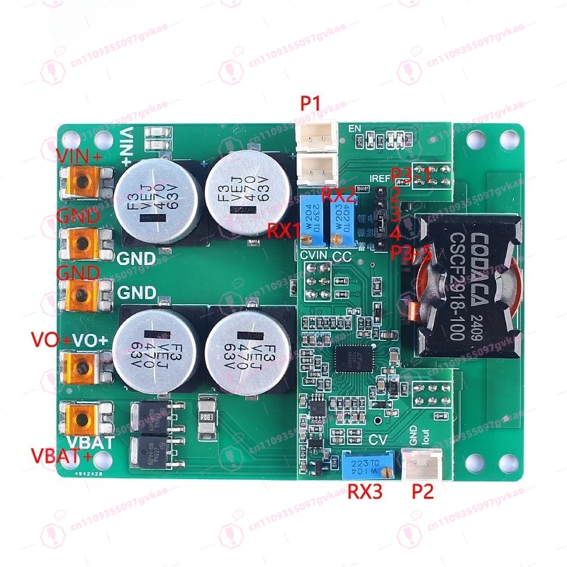 800W Buck-up Charging Power Supply Board Lithium Battery MPPT Charging Backfill Protection