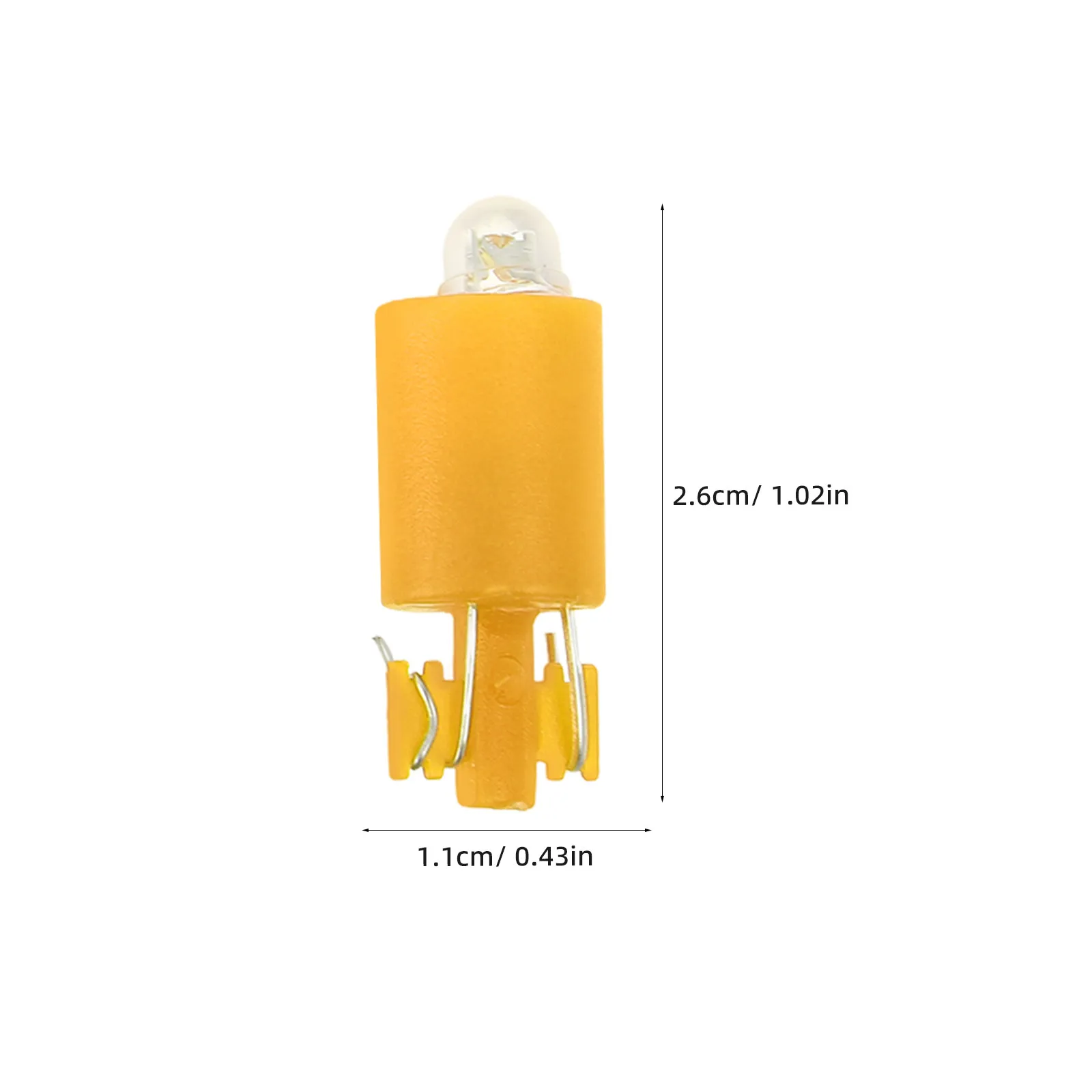 100Pcs Arcade LED Bulb Yellow Retrofit Module for 12V Push Button Coin Door Lamp Gaming Machine Lighted Spare Light