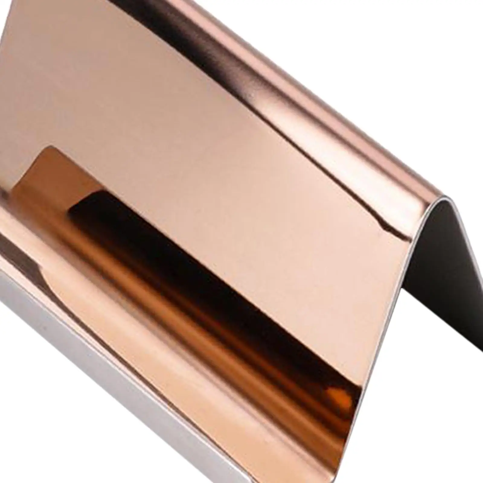 Sleek Stainless Steel Business Card Holder for Desk Organization