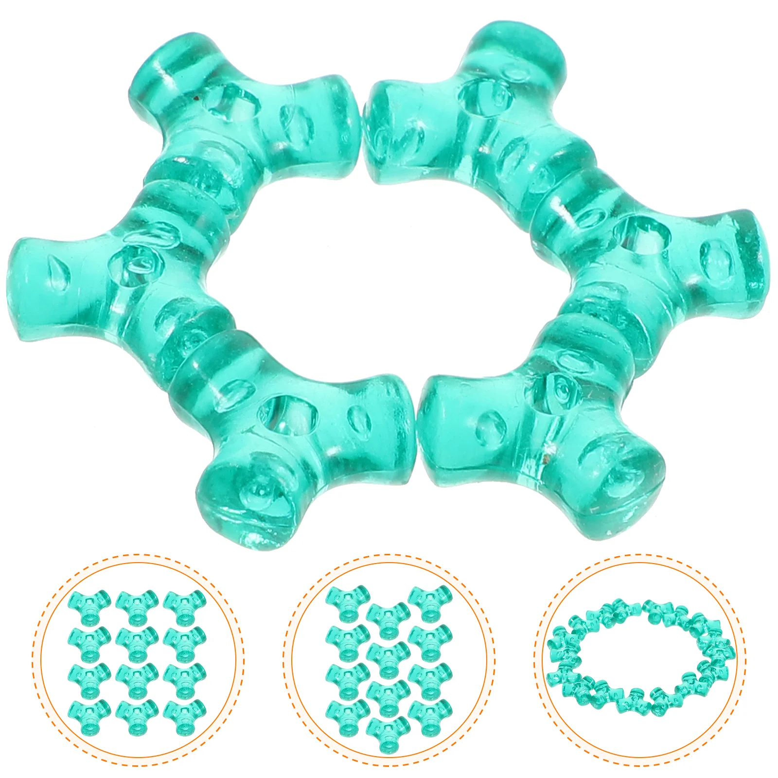 

1000 Pcs Gold Beads for Jewelry Making Christmas Decorative Garland Accessories Charms Resin DIY Spacer Crafts