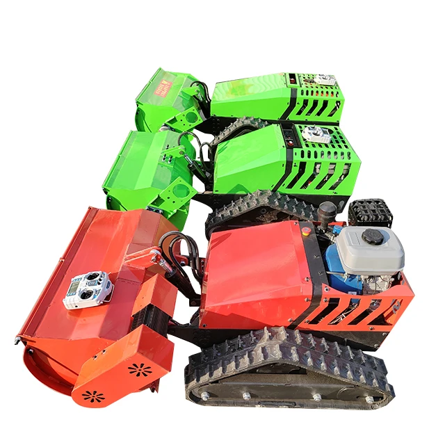 ذكي التحكم عن بعد الزاحف جزازة 4-السكتة الدماغية DIY الصف الزراعة والغابات إزالة الأعشاب الضارة #6