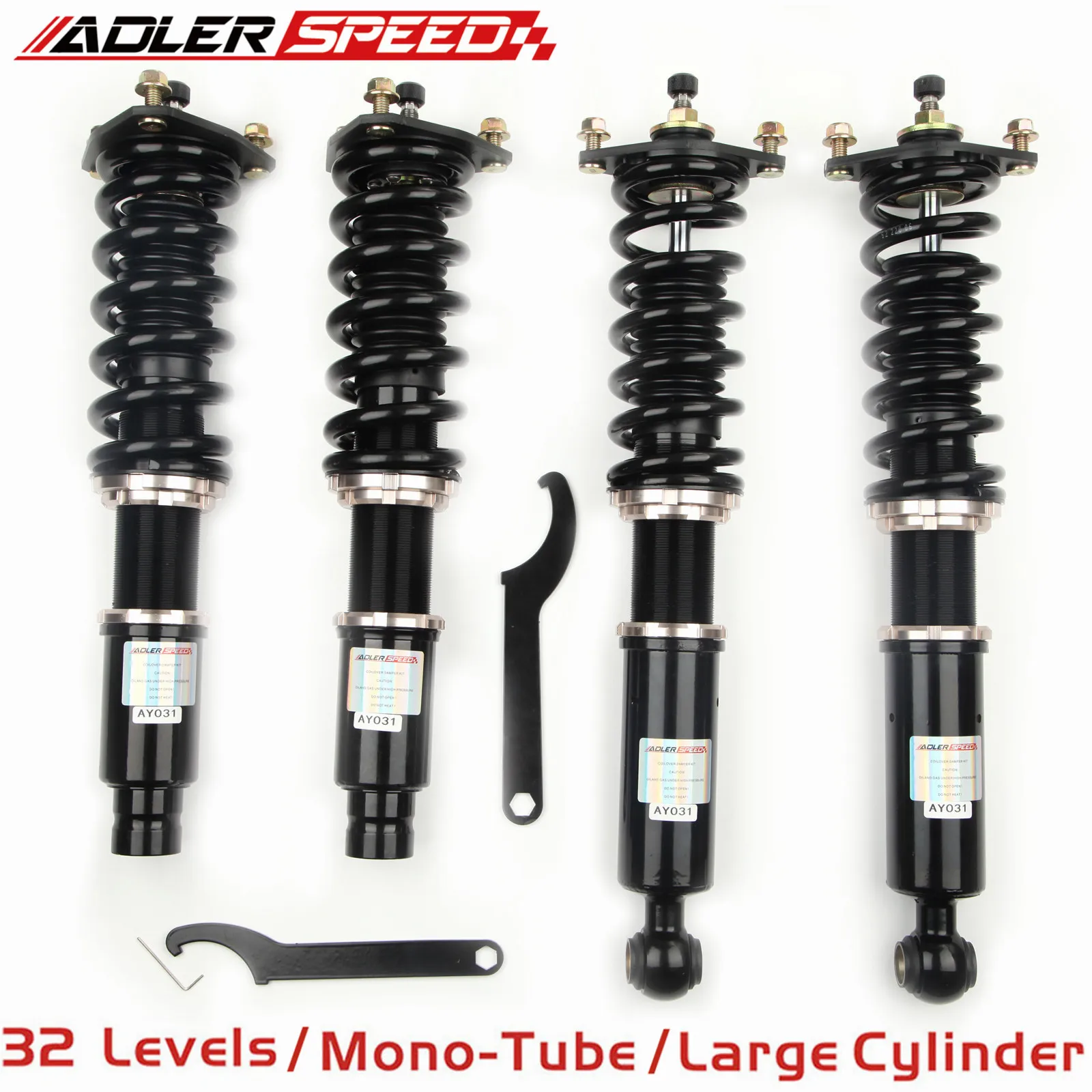 

ADLERSPEED 32 Step Mono Tube Coilovers Lowering Kit For Mitsubishi Galant 94-99