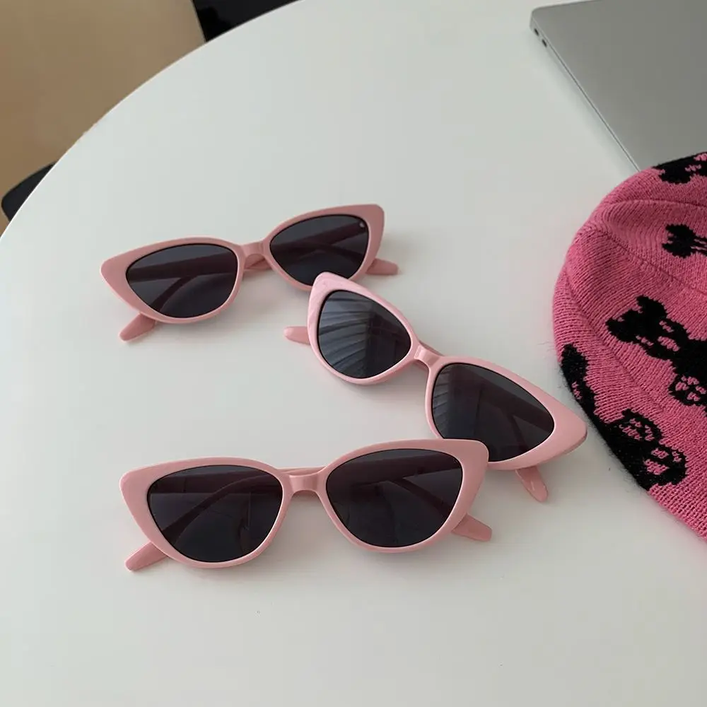 Koreanische Ins Nische High-end Sense Vintage Vielseitige Katzenauge Rosa Sonnenbrille frauen Sonnenschutz Gesicht Kleine Rahmen Sonnenbrille – Detail 11