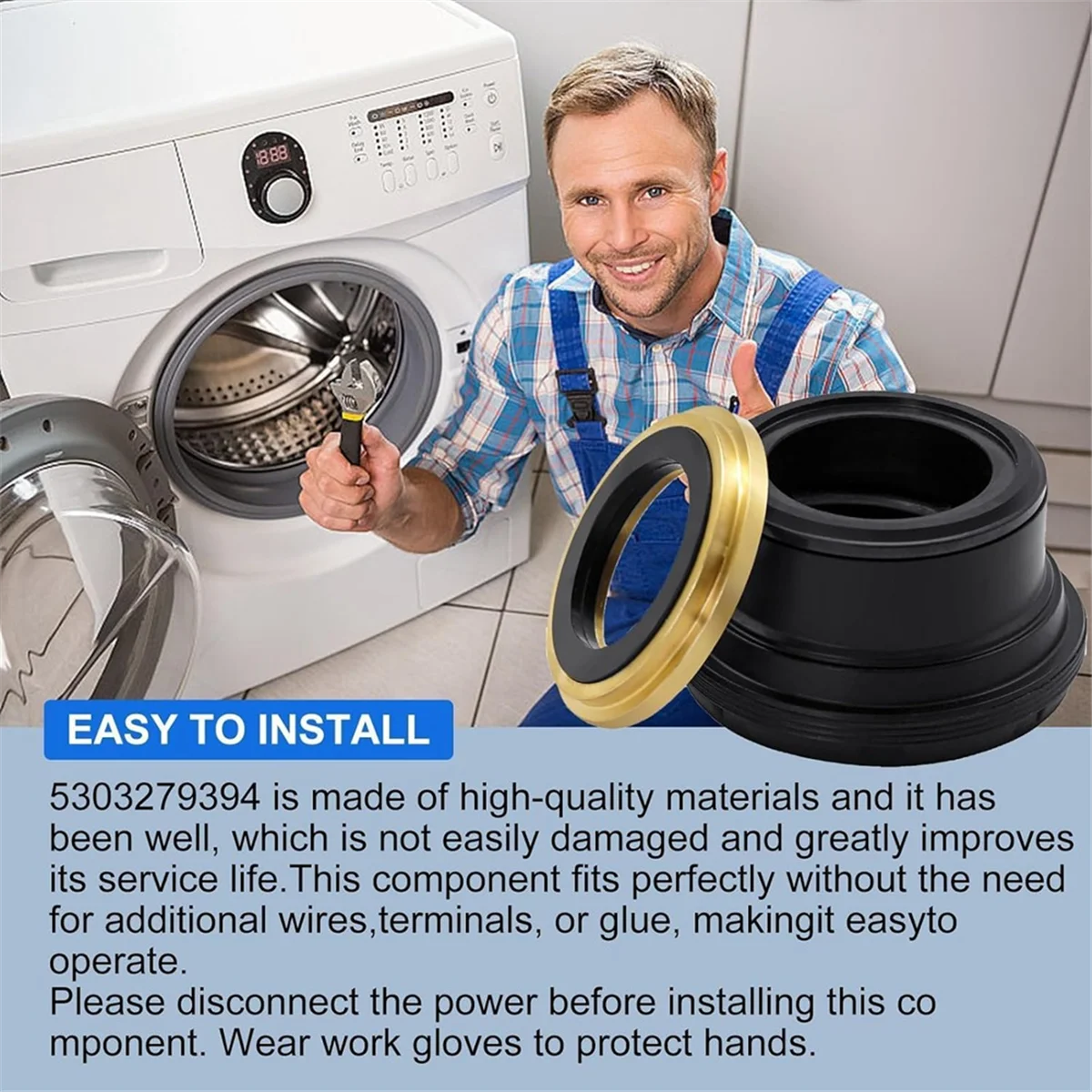 

A83Z 5303279394 Комплект уплотнений основной центральной ванны стиральной машины для замены стиральной машины 5308027482