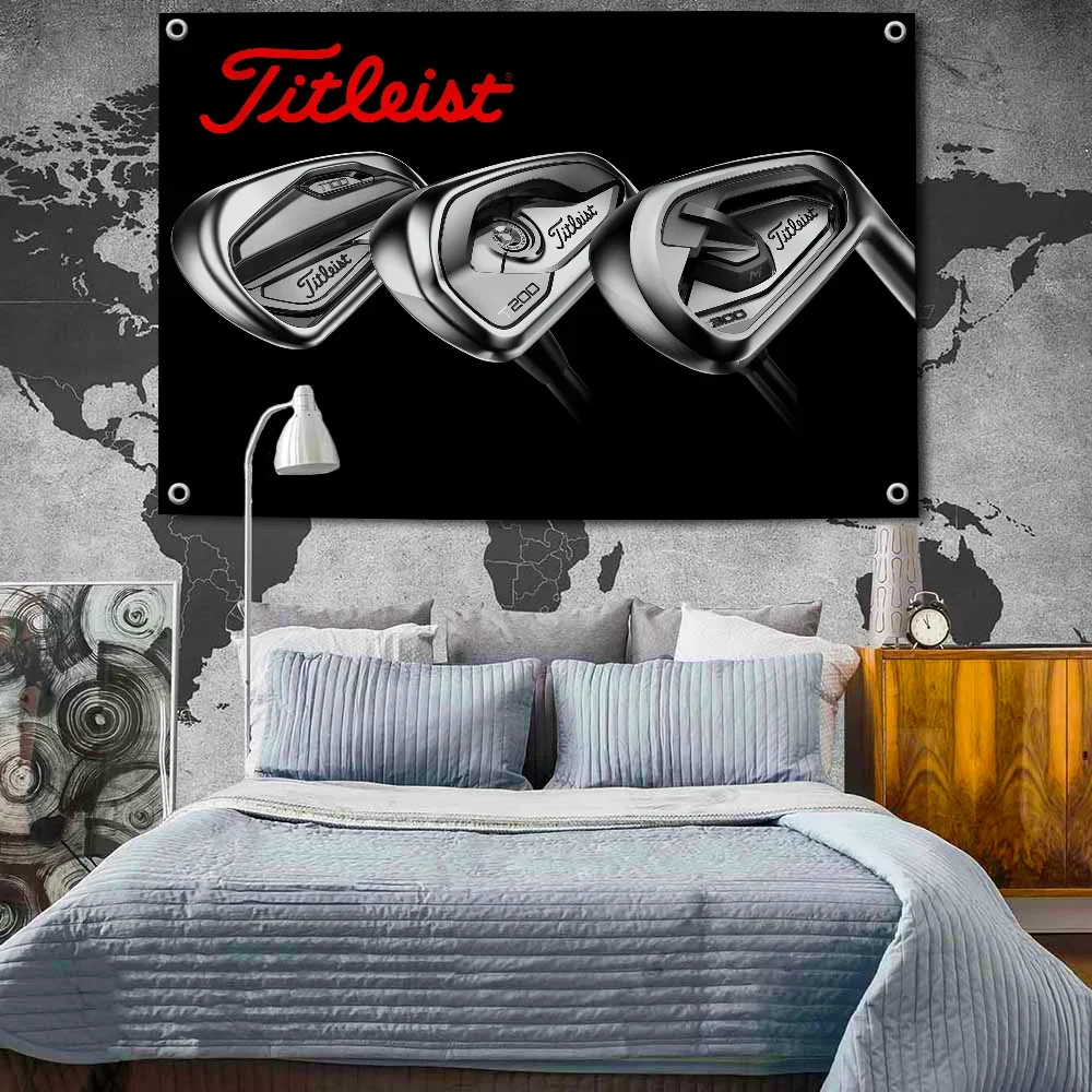 A-Titleist العلم أعلام معلقة 2 × 3ft 3 × 5ft راية للمرآب قماش مزخرف جداري الستار Rcing العلم 90x150 سنتيمتر راية للمنزل بار المرآب #4