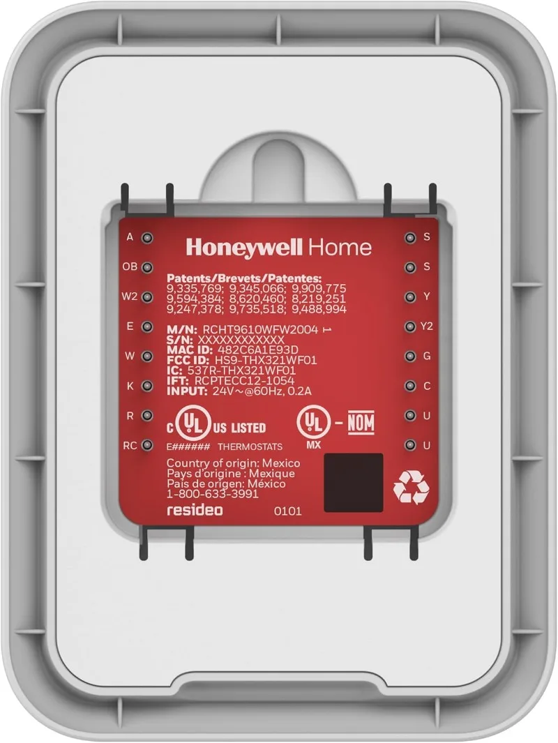 Imagem -02 - Honeywell-home t9 Wifi Termostato Inteligente Sensor do Quarto Inteligente Tela Sensível ao Toque