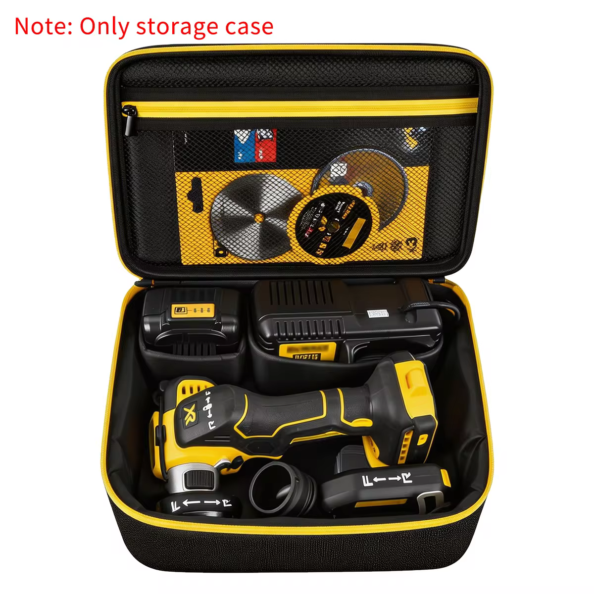EVA Hard Shell Storage Case for 20V Max Cut Off Tool 3 in 1 Brushless, Portable Carrying Bag for Charger, Batteries and Cutting