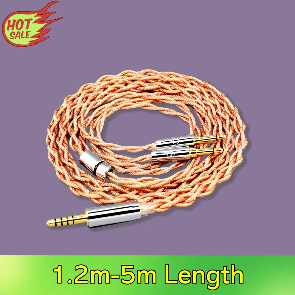 الجرافين 7N OCC التدريع محوري مختلط سماعة كابل ل Hifiman Sundara أناندا HE1000se ديفا He-35 he400se HE6se Arya 7776