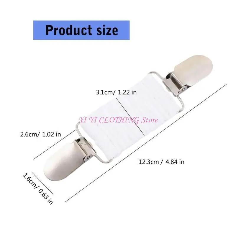 N5KF Unique Elastic Brooch Pin New Dress Shirt Clip Shirt Shawl Dress Brooches for Girls' Sweaters and Shawls