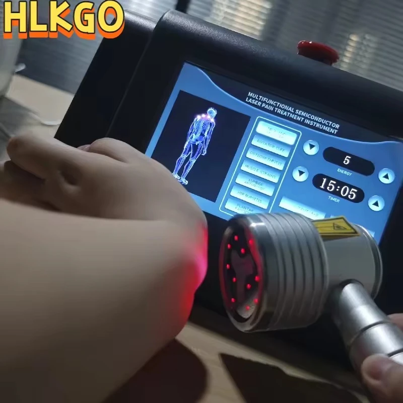 Fisioterapia Equipment Laser Terapeutico, 808nm Cold Low Level Laser LLLT with Vibration for Professional Body Therapy