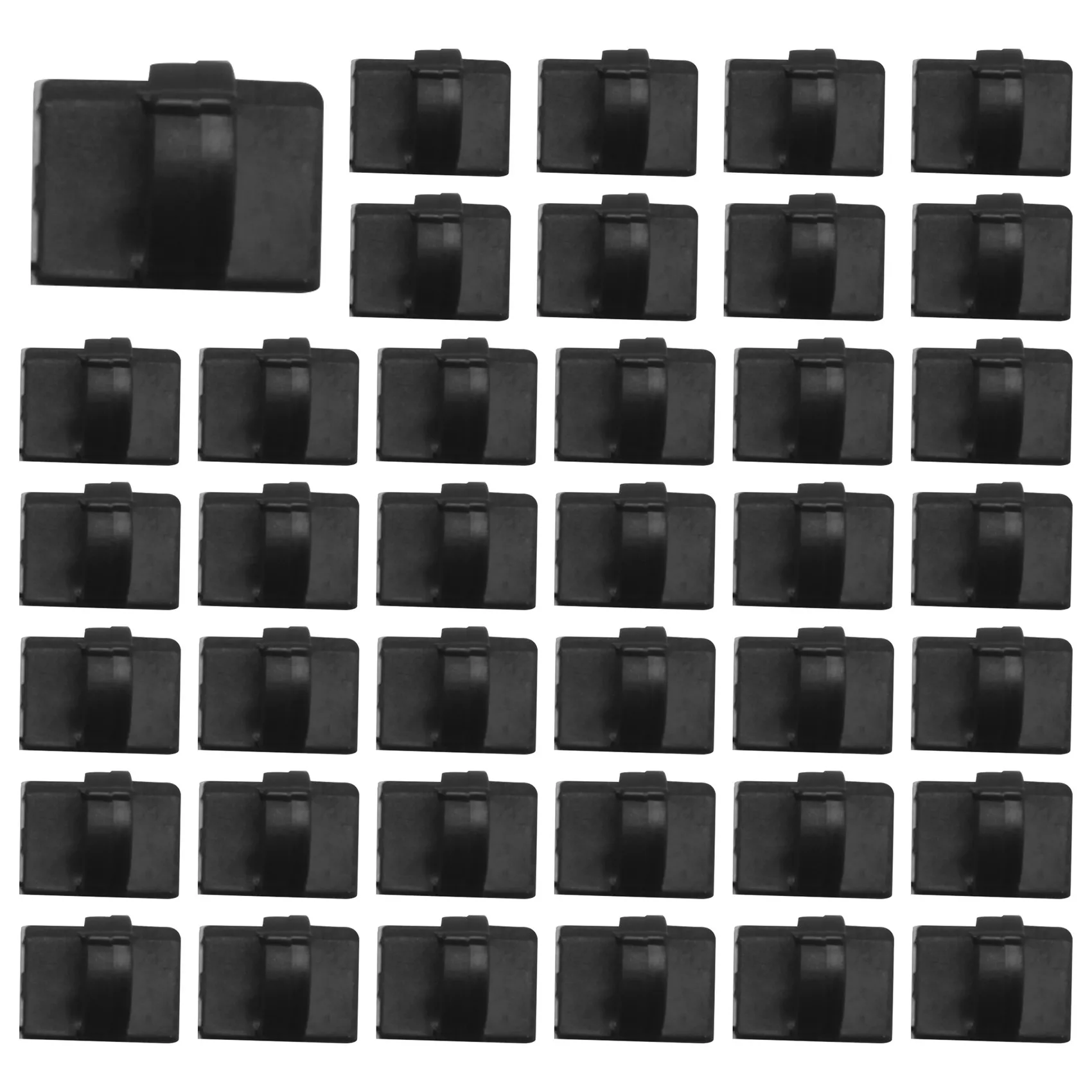 50 pcs. Self Adhesive Cable Clamp Plastic Rectangular Cable Clips Cable Tie Quick Bind Cable Wire Management Holder for Car