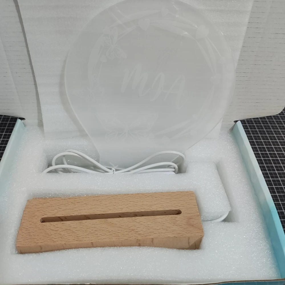 Spersonalizowana akrylowa lampka nocna dla dzieci Księżniczka Lampka do sypialni Nazwa klienta Lampka Prezent urodzinowy Lampka do pokoju dziecięcego Prezent na Boże Narodzenie