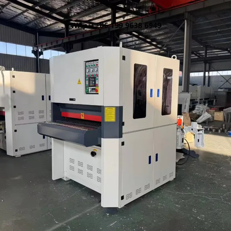 Factory  Professional Planer Sander Machine B-R-RP1300 Wide Belt Thickness Planer Sander Combination Pump for Woodworking CE