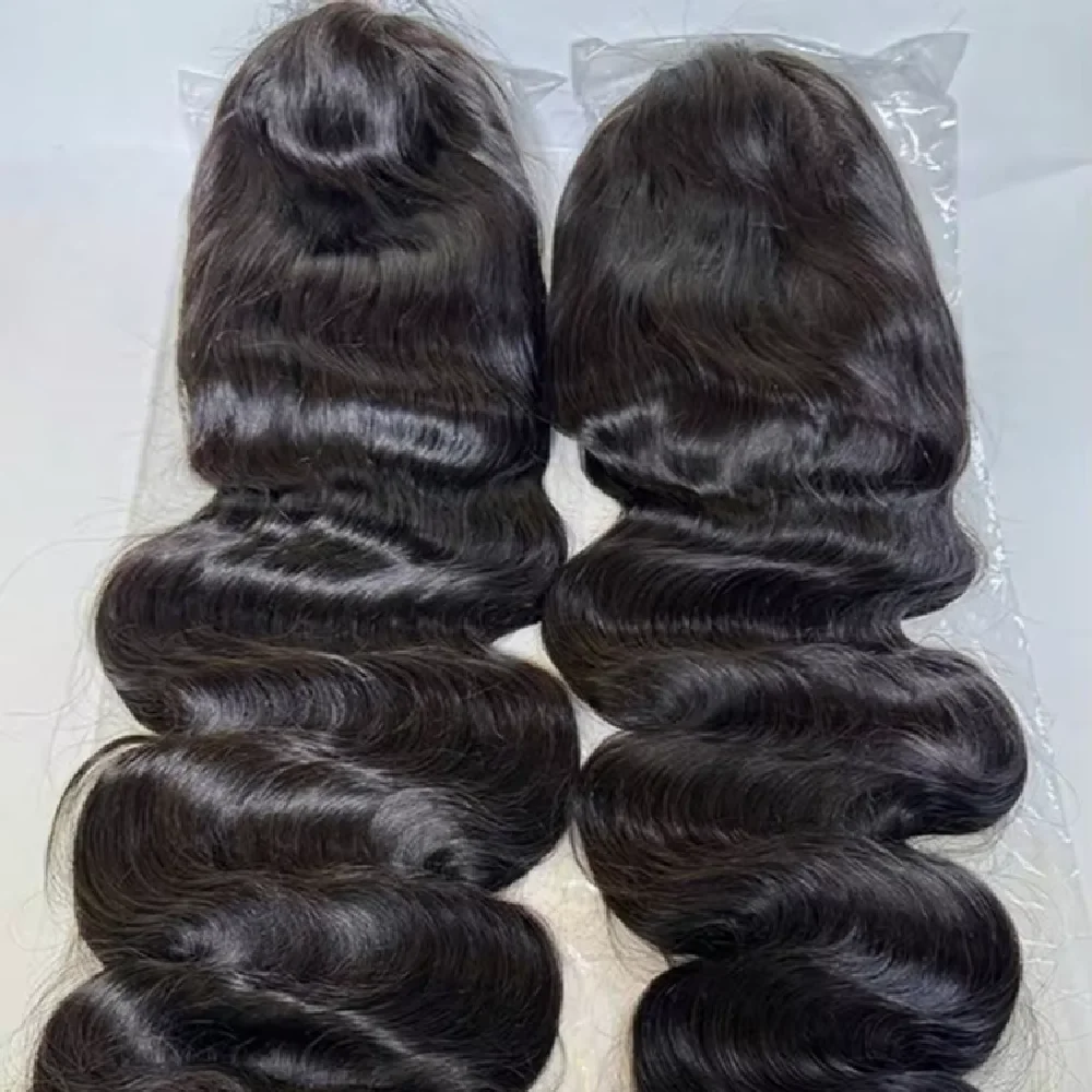 32 Inch Body Wave Half Wig Upgrade 3 IN 1 Drawstring Seamless Clip Ins Flip Half Wig 250% Density Brazilian Human Hair Wig
