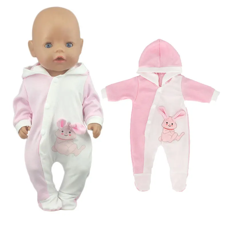 2023 Fashion Doll Jump Suits Fit For 43cm Baby Doll 17 Inch Reborn Baby Doll Clothes