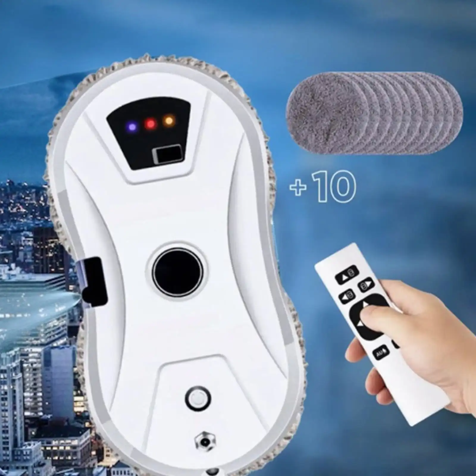 2026 New Upgrade Robot,Automatic Water Spray Window Washing, Anti-Falling Edge Detection Remote Control for Glass Tiles Bathroom