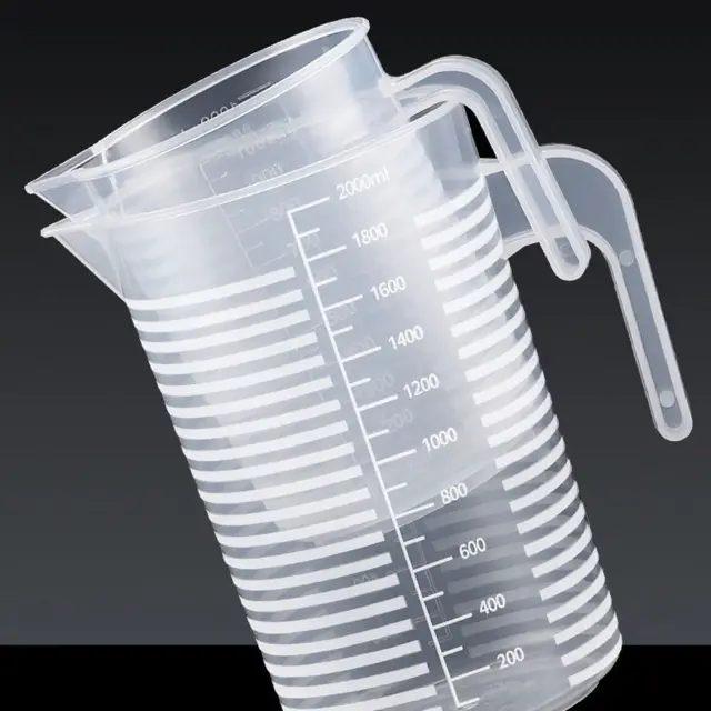 1PC Clear Graduated Measuring Cup Scale Plastic Transparent Mixing Cup Large Capacity With Lid Laboratory Beaker Kitchen Baking 3 1PC Clear Graduated Measuring Cup Scale Plastic Transparent Mixing Cup Large Capacity With Lid Laboratory Beaker Kitchen Baking 3