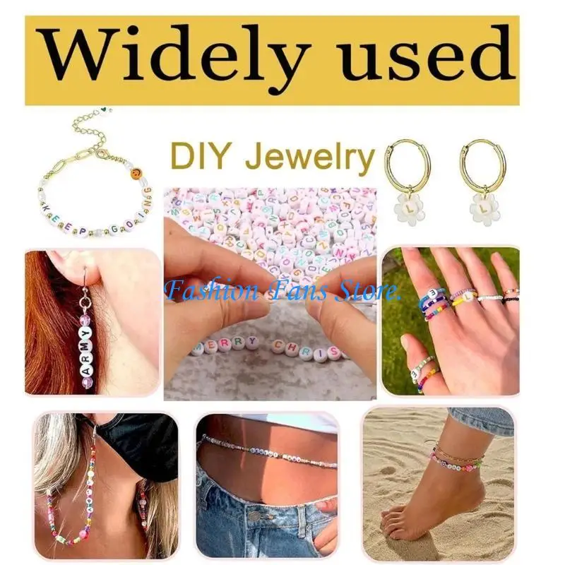  1850 Multipurpose Letter Beads Collection Vibranting Color Easy To Use For Craft Enthusiasts and Family Fun Daily Use